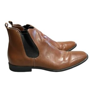 Bata Men’s Ascott Leather Pull‎ On Ankle Chelsea Boot   Sz 42(US 9)